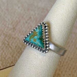 Royston Ribbon Turquoise Sterling Silver Ring